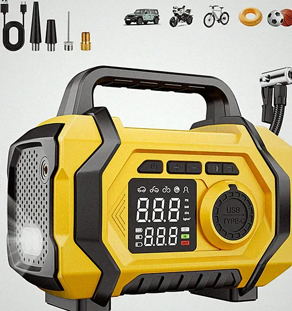 150PSI Portable Tire Inflator Air Compressor Cordless 12V Auto ShutOff Pump