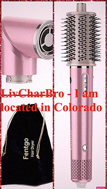 2 IN 1 Hair Dryer Brush Hot Air Brushes Fast Drying 1400W High Speed