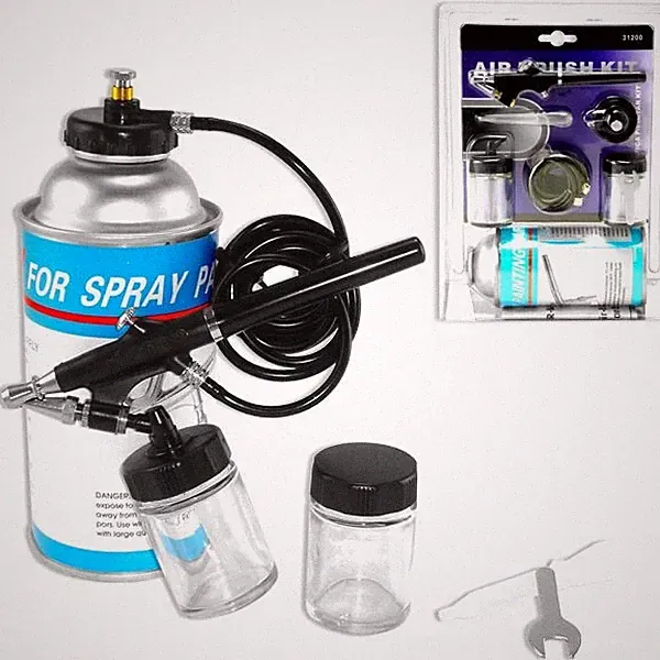 Air Brush KIT Complete No Compressor Hobby Airbrush Model Cars Painting Tools