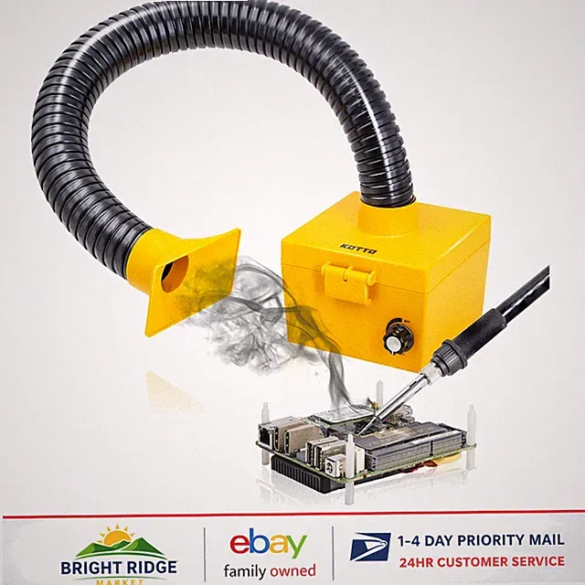 High Suction Soldering Fume Extractor with Touch Control and 2 Power Levels