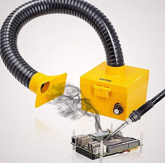 KOTTO Strong Suction Smoke Absorber for Soldering, Welding, 3D Yellow
