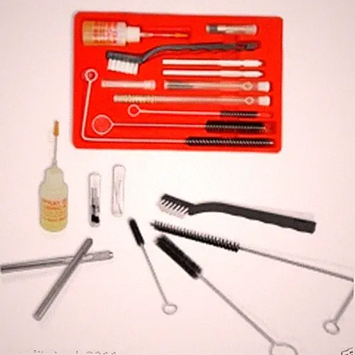 New Pro Air Tool Paint Spray Gun Cleaning Kit 23pc HVLP Gravity Airbrush w/Case
