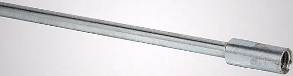 PRO SOURCE 48" Extension for Power Tube Brush: 3/8" Shank, 1/2-12 Female Thread