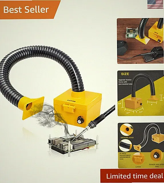 Strong Suction Smoke Absorber for Soldering, Welding, 3D Printing - Extractor...