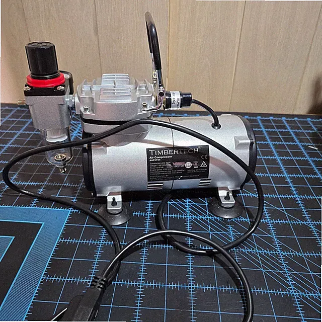 TIMBERTECH Air brush Compressor Oil-less 4 Bar Auto Start/Stop Mini Portable